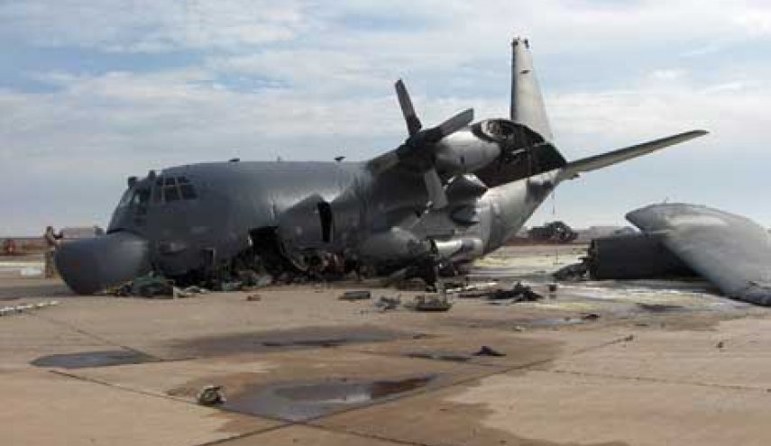 سقوط طائرة امريكية تابعة للتحالف في قاعدة التاجي الجوية