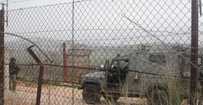 قوة صهيونية  تقوم باعمال استفزازية على خطوط الحدودية مع لبنان