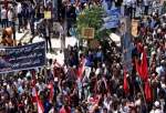 تظاهرات ضد آمریکایی مردم سوریه در استان حمص