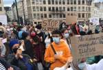 هزاران بلژیکی علیه ممنوعیت حجاب در این کشور تظاهرات کردند