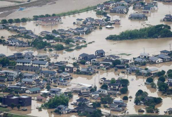 جاپان میں بارشوں ست تباہ کاریوں کا سلسلہ بدستور جاری