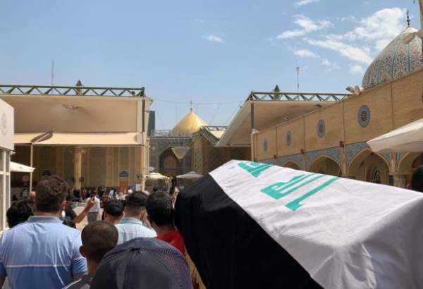 خاکسپاری هشام الهاشمی در وادی السلام نجف اشرف