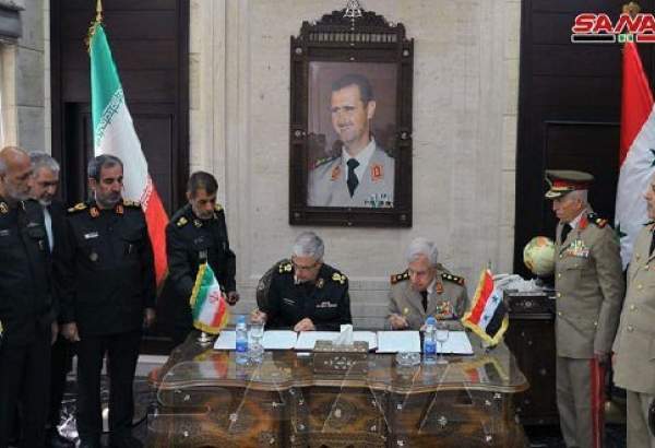 امضای توافقنامه همکاری نظامی میان ایران و سوریه