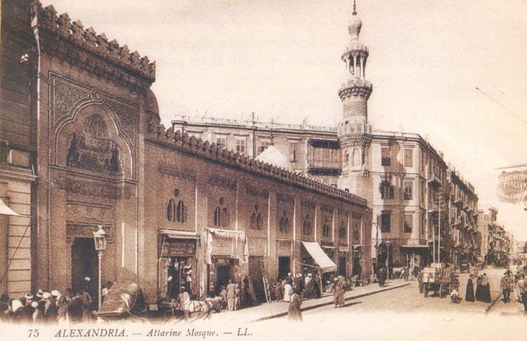 مسجد العطارين بالاسكندرية أوائل القرن العشرين