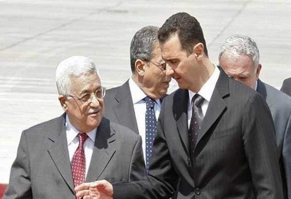 پیام محمود عباس به بشار اسد درباره مسأله فلسطین