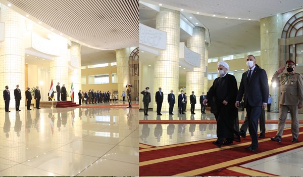 مكتب روحاني يوضح سبب التغيير في مراسم استقبال الكاظمي الى التقیید بالبروتوكولات الصحية