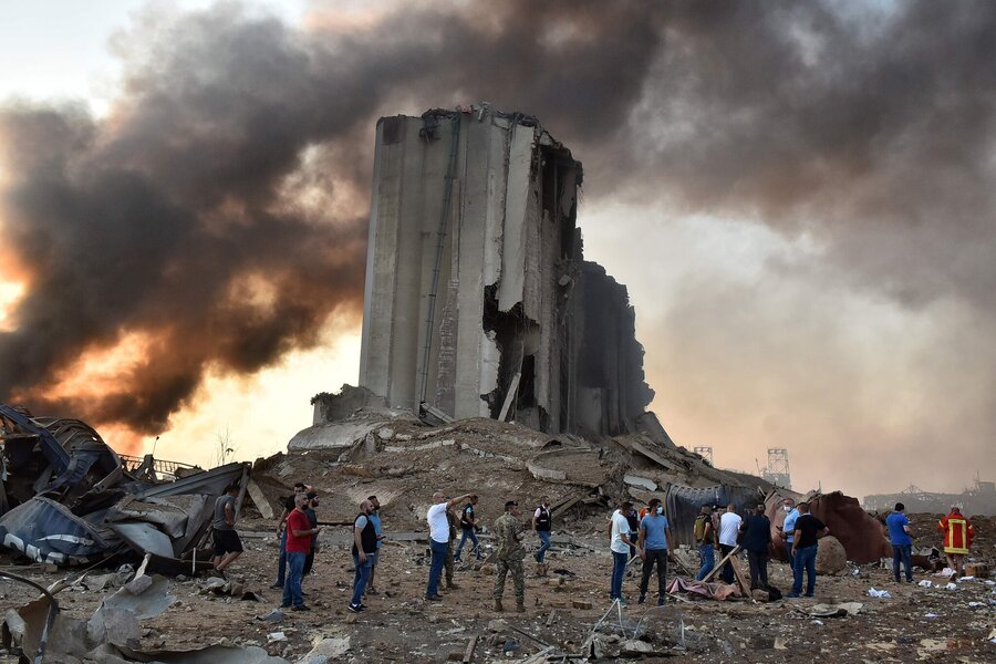 تصاویر هوایی جدید از میزان خسارت انفجار بیروت