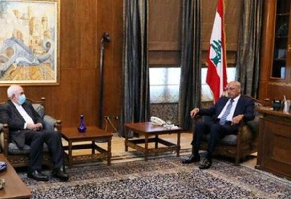 دیدار ظریف با رئیس پارلمان لبنان