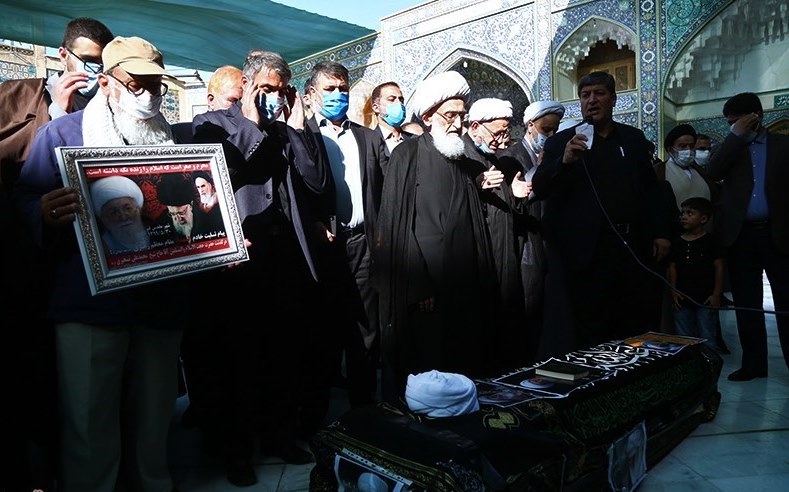 Ayatollah Taskhiri laid to rest in holy shrine of Hazrat Masoumeh (AS)