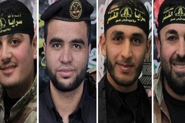 چهار رزمنده جهاد اسلامی فلسطین در نوار غزه به شهادت رسیدند