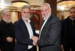 تأکید رهبران حماس و جهاد اسلامی بر مقاومت در برابر صهیونیسم