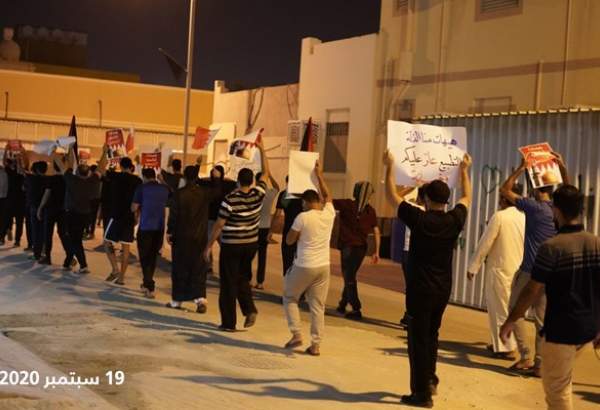 ادامه تظاهرات بحرینی ها علیه توافق سازش با رژیم صهیونیستی