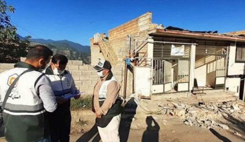 240 وحدة سكنية تضررت اثر زلزال كلستان شمال ايران