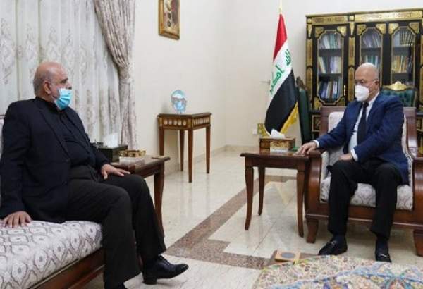 سفیر ایران در بغداد با رئیس جمهور عراق دیدار و گفتگو کرد