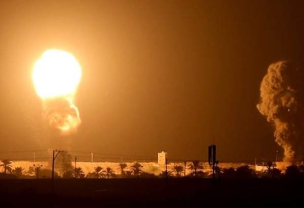 بمباران چند منطقه نوار غزه توسط جنگنده‌های رژیم صهیونیستی