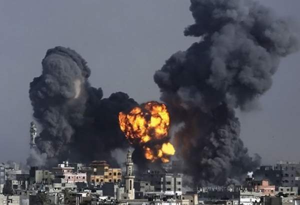 غزہ پر صیہونی حکومت کی بمباری،