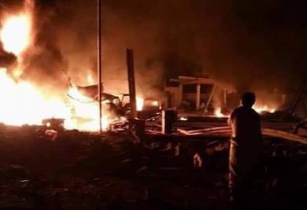 پایگاه ائتلاف سعودی در مأرب یمن منفجر شد