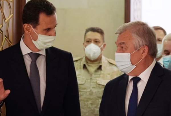 دیدار هیأت‌هایی از وزارت دفاع و خارجه روسیه با رئیس جمهور سوریه