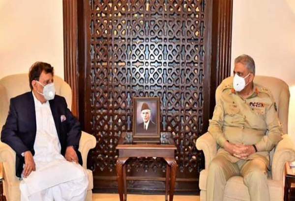 پاکستان آرمی چیف سے وزیراعظم آزادکشمیر کی ملاقات،
