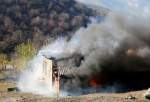 Armenians burn homes, properties before evacuating village in Karabakh (photo)  