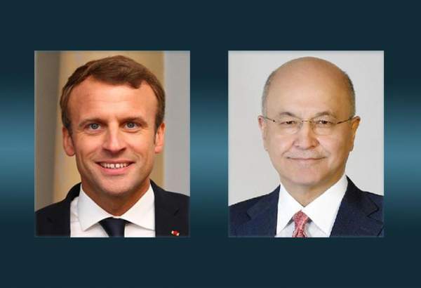 روسای جمهور عراق و فرانسه درباره تحولات منطقه تلفنی گفتگو کردند
