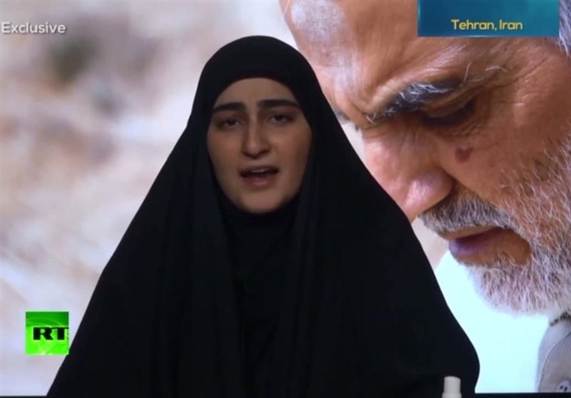 Aucune différence entre Biden, Trump, dit la fille du martyr Soleimani
