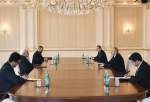 FM Zarif, Azeri President meet in Baku, stress bilateral coop.