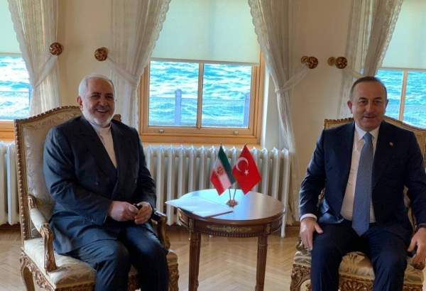 دیدار و گفتگوی ظریف با وزیر خارجه ترکیه