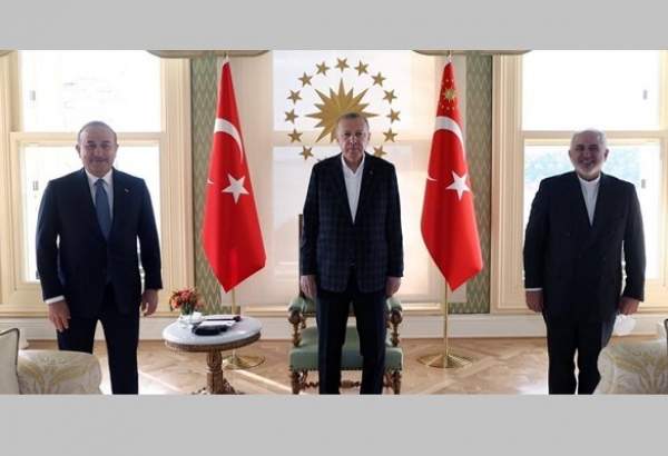 دیدار و گفت وگوی ظریف با رجب طیب اردوغان