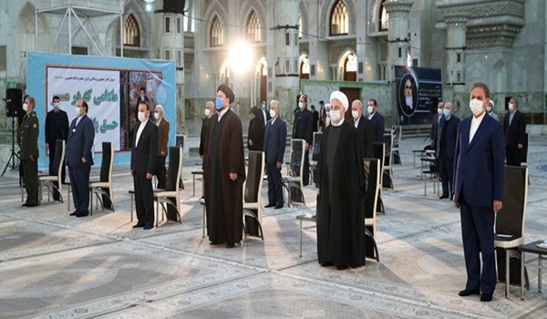 الحكومة الإيرانية تزور مرقد الامام الخميني (رض) لتجديد العهد والميثاق