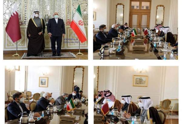 وزرای خارجه ایران و قطر در تهران دیدار و گفتگو کردند