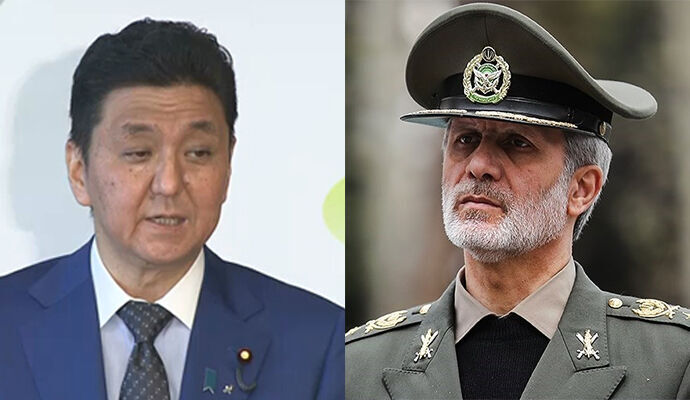 وزير الدفاع الايراني ووزير الدفاع الياباني