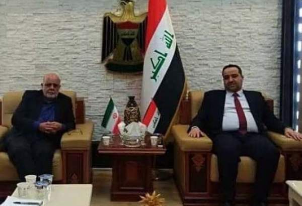 دیدار سفیر جمهوری اسلامی ایران با وزیر تجارت عراق
