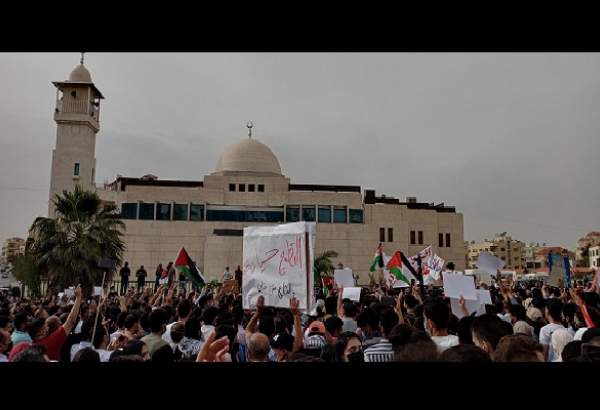 تظاهرات گسترده مردم اردن در حمایت از فلسطینیان