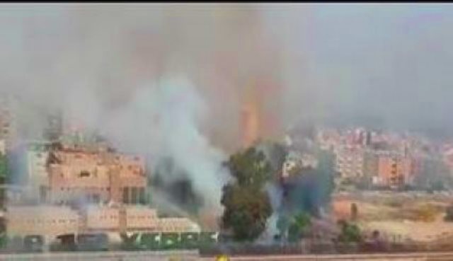 حريق ضخم بالقرب من أحد أكبر مصانع الأسلحة الاسرائيلية في حيفا