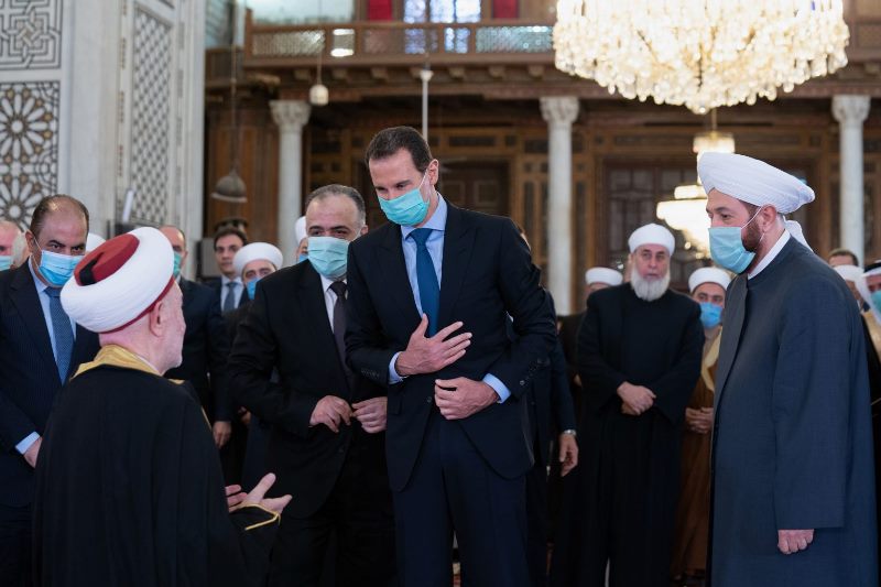 الرئيس الأسد يؤدي صلاة عيد الفطر السعيد في رحاب الجامع الأموي الكبير بدمشق  