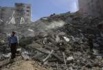 10 شهید و 40 مجروح در بمباران شب گذشته مناطق مسکونی نوار غزه