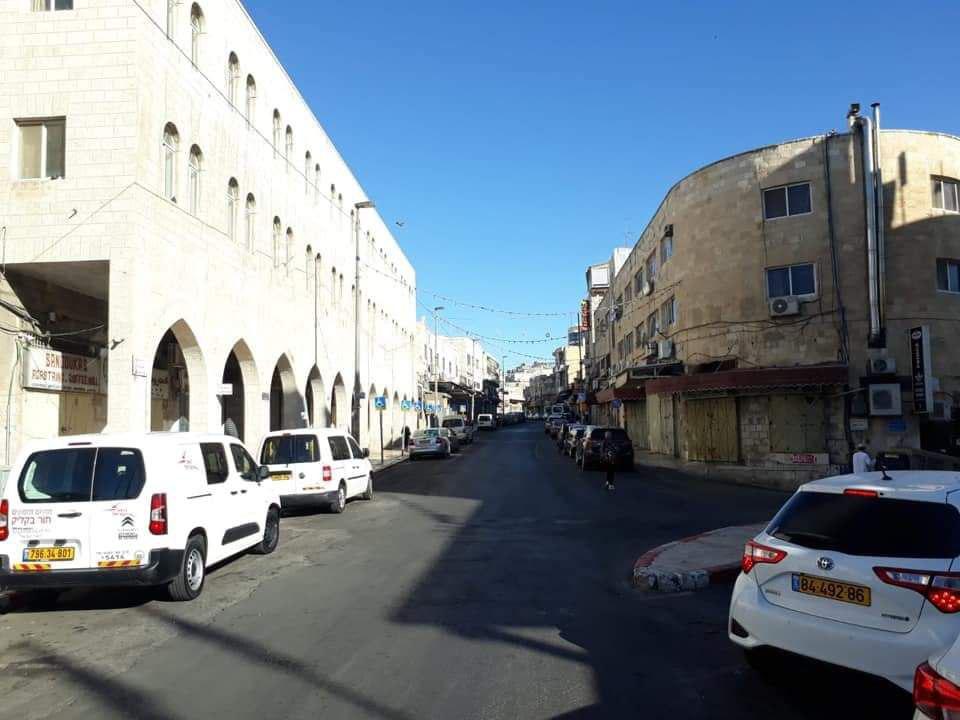 إضراب شامل في شارع صلاح الدين أحد أهم شوارع القدس