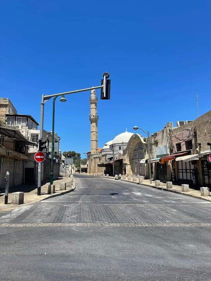 الإضراب الشامل في مدينة يافا الفلسطينية المحتلة