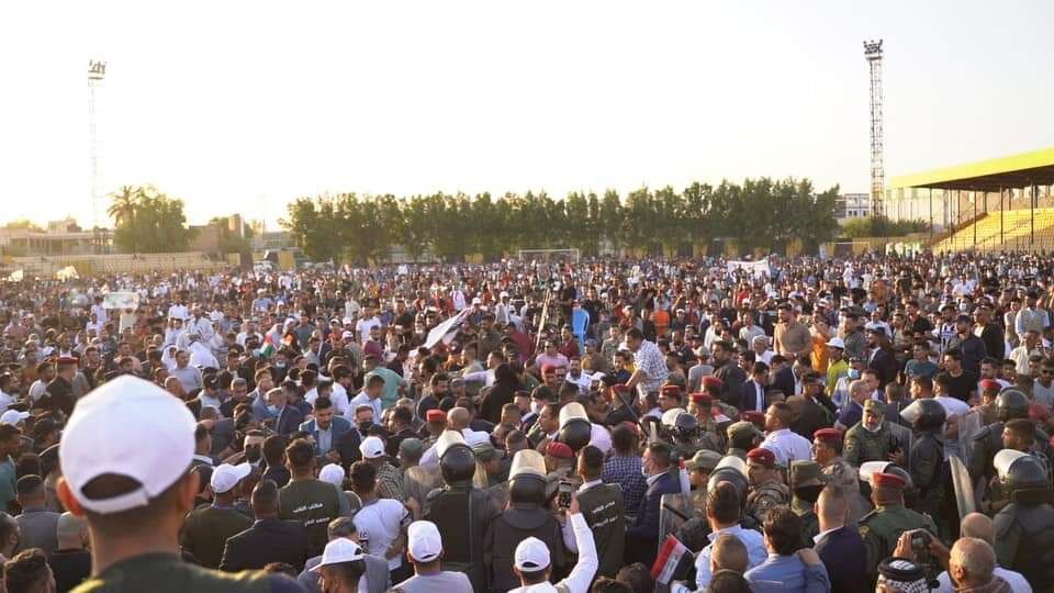 عراقی ها در حمایت از مردم فلسطین تجمع کردند