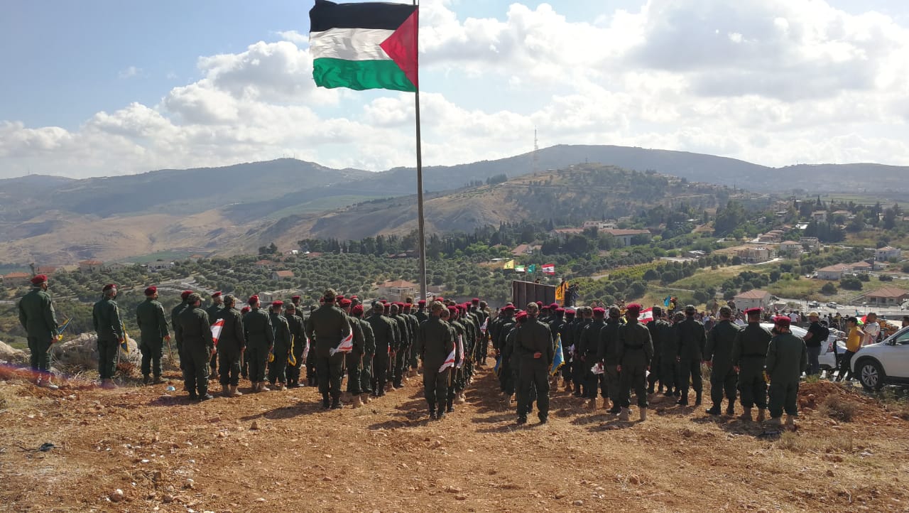 عرض عسكري رمزي للسرايا الوطنية لمقاومة الإحتلال مقابل مستعمرة “المطلة”