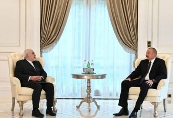 ظریف با رئیس جمهور آذربایجان دیدار کرد