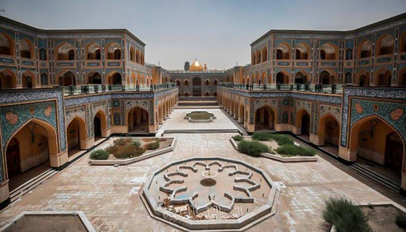 Hazrat Zahra (AS) courtyard in holy shrine of Imam Ali (AS), Najaf (photo)  