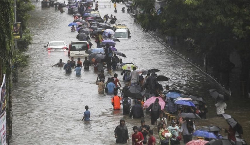 اخر حصيلة الفيضانات والانهيارات الأرضية اليوم السبت في الهند  125 قتيلا