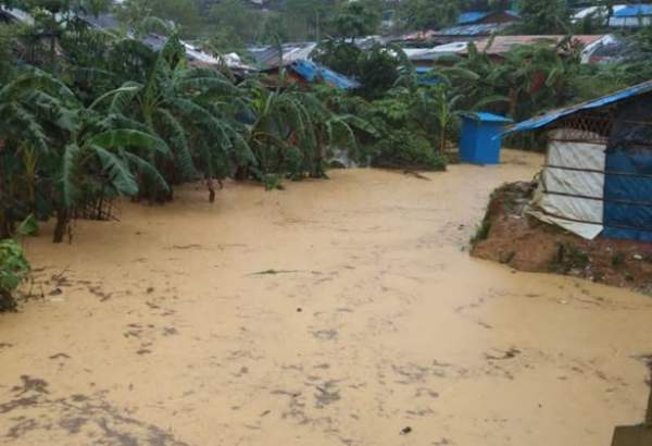 وقوع سیلاب شدید در اردوگاه‌های مسلمانان روهینگیا