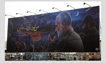 دیوارنگاره شهید سلیمانی در بیروت طی مراسمی به نمایش درآمد