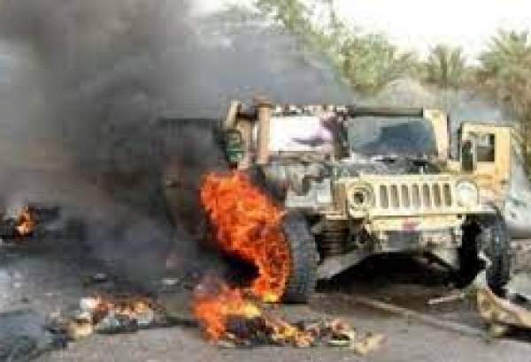 عراق میں امریکی فوجیوں کے کاروان پر ایک بار پھر حملہ