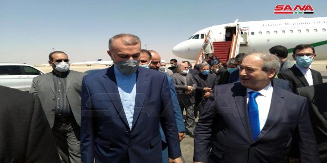 وزیر امور خارجه وارد دمشق شد