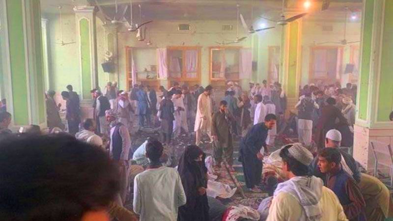 7 شهداء و13 جريحًا في التفجير داخل المسجد وسط مدينة قندهار جنوبي أفغانستان