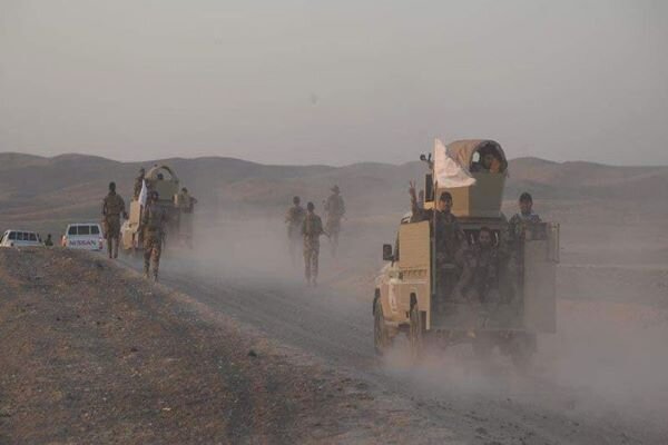 عملیات مشترک نیروهای ارتش و حشد الشعبی در جنوب موصل